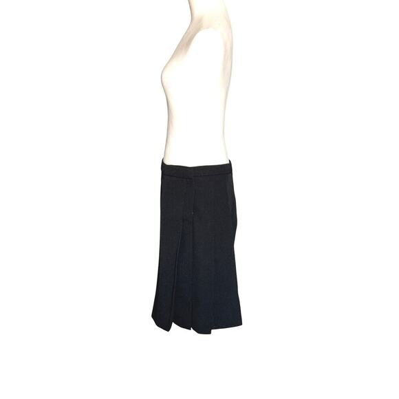 Dolce & Gabbana Women’s Black Virgin Wool Pleated Midi Skirt Sz 38(US 2-4)Italy - Picture 3 of 15